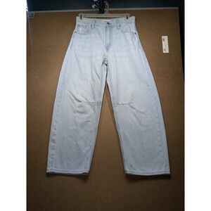 Madewell The Darted Barrel-Leg Jean Light Wash Denim OA471 23S